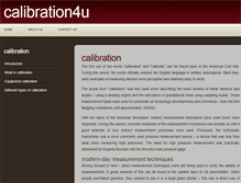 Tablet Screenshot of calibration4u.co.uk